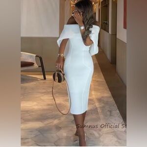 Boatneck Elegant Cocktail Dress
